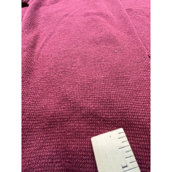Vintage NY News Womens Small Burgundy Cardigan Sweater RN23243 (Fits like Large) - Picture 7 of 9